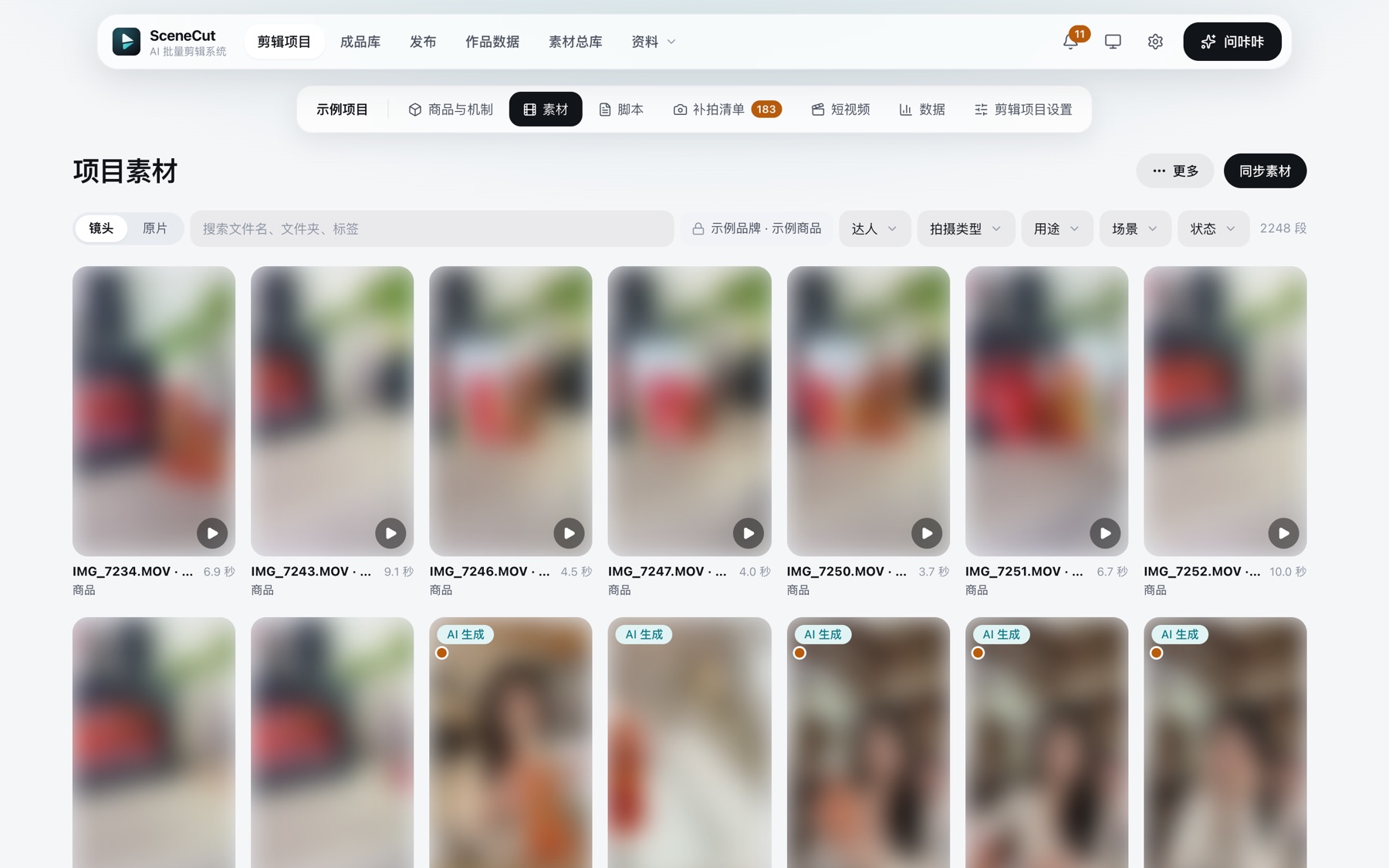 项目素材